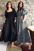 Nonni Gingham Darling Dress Black
